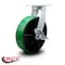 Service Caster 10 Inch Extra Heavy Duty Green Poly on Cast Iron Wheel Swivel Caster with Brake SCC-KP92S1030-PUR-GB-SLB - alternate 6